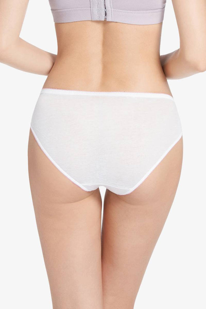 Women's disposable cotton panties 4-pack, absorbent and comfortable, including reusable incontinence underwear, lollipop cotton underwear, and disposable thong underwear0