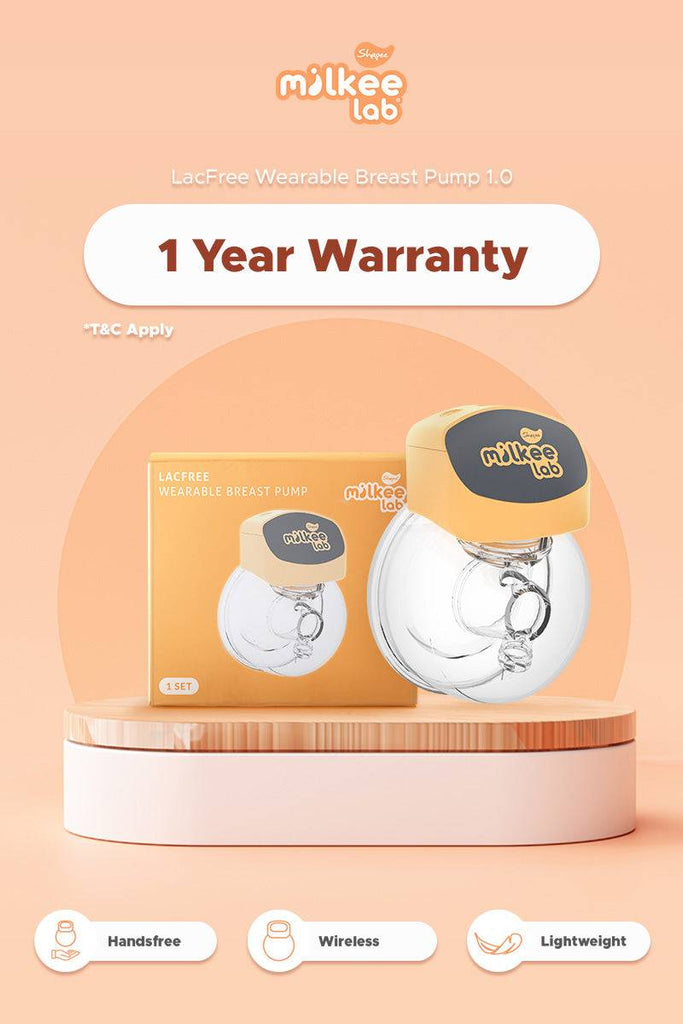 Milkee Lab LacFree Wearable Breast Pump 1.0 (2 units) - Wireless, Handsfree, Lightweight, Portable, Memory Function