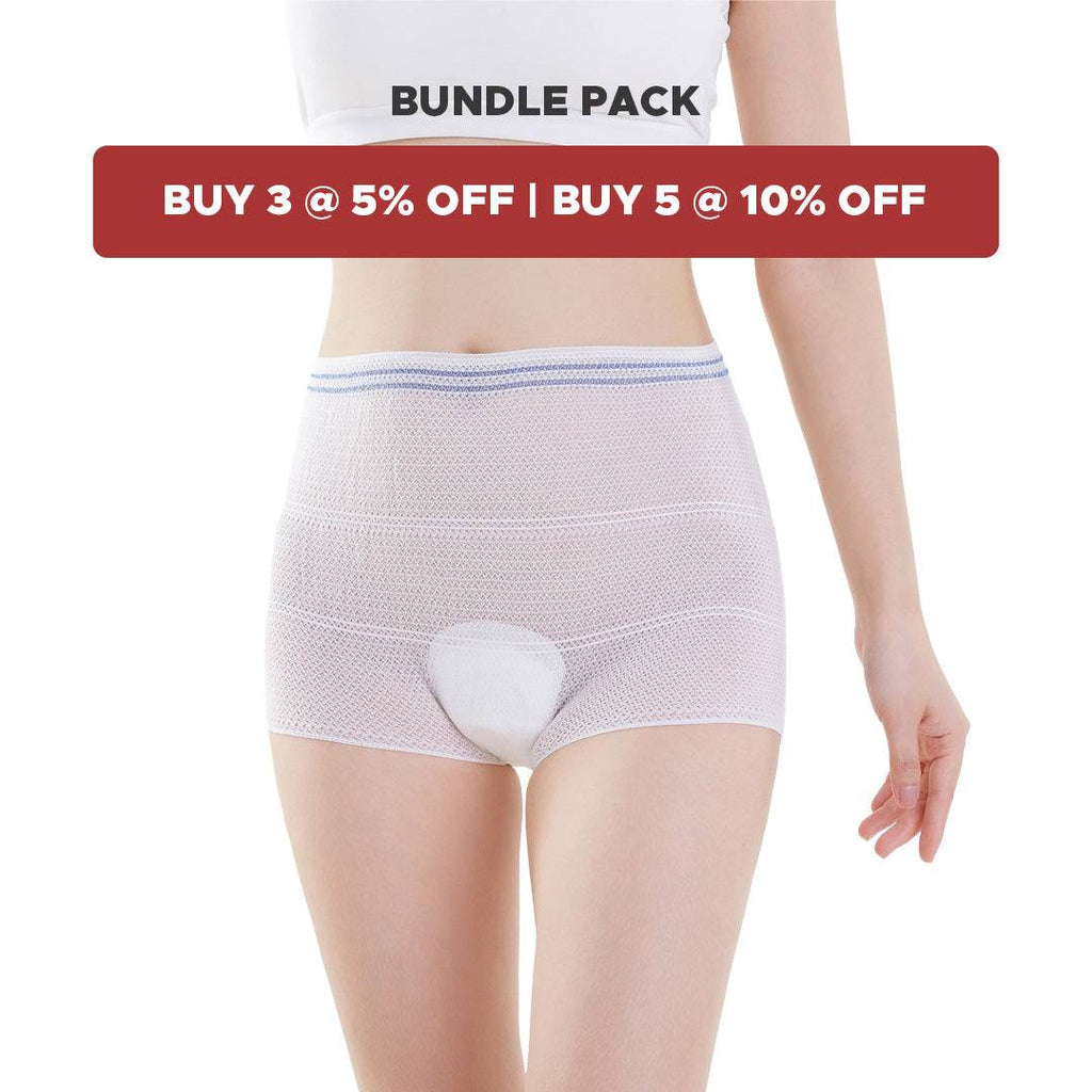 Shapee Postpartum Mesh Panties [Bundle Packs]