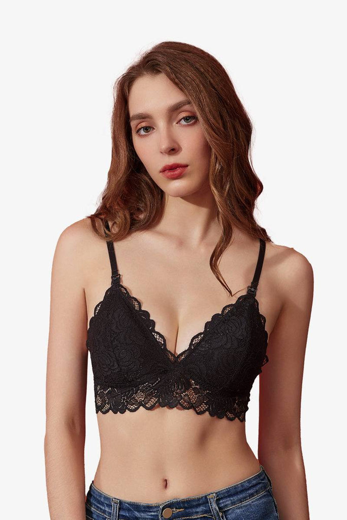 Lacey Nursing Bralette Black by Shapee