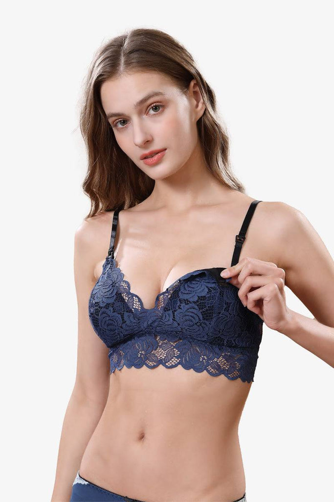 Lacey Nursing Bralette Blue by Shapee