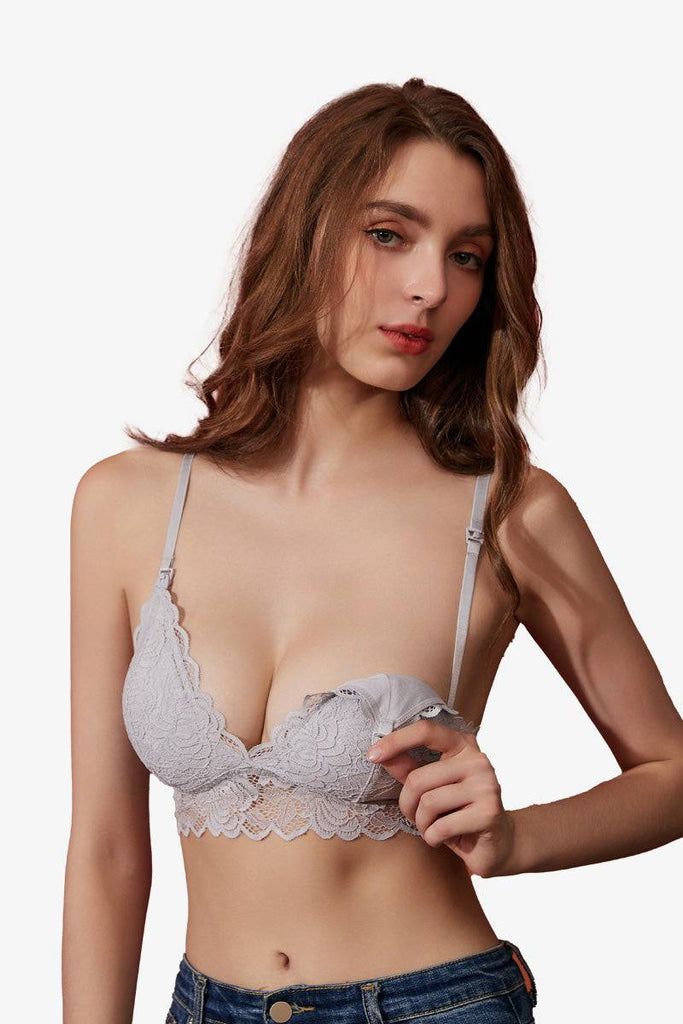 Lacey Nursing Bralette Grey by Shapee