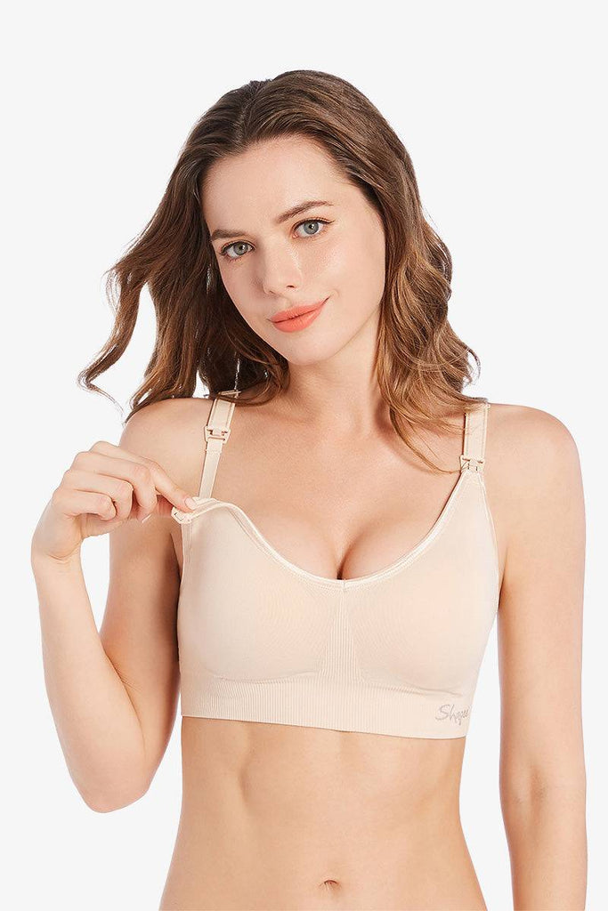 Luxe Nursing Bra Beige by Shapee