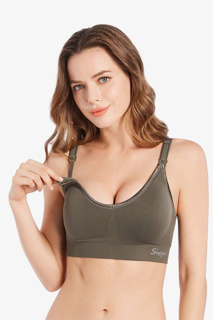 Luxe Nursing Bra Green by Shapee