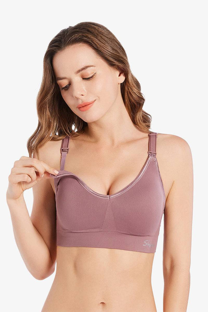 Luxe Nursing Bra Maroon by Shapee