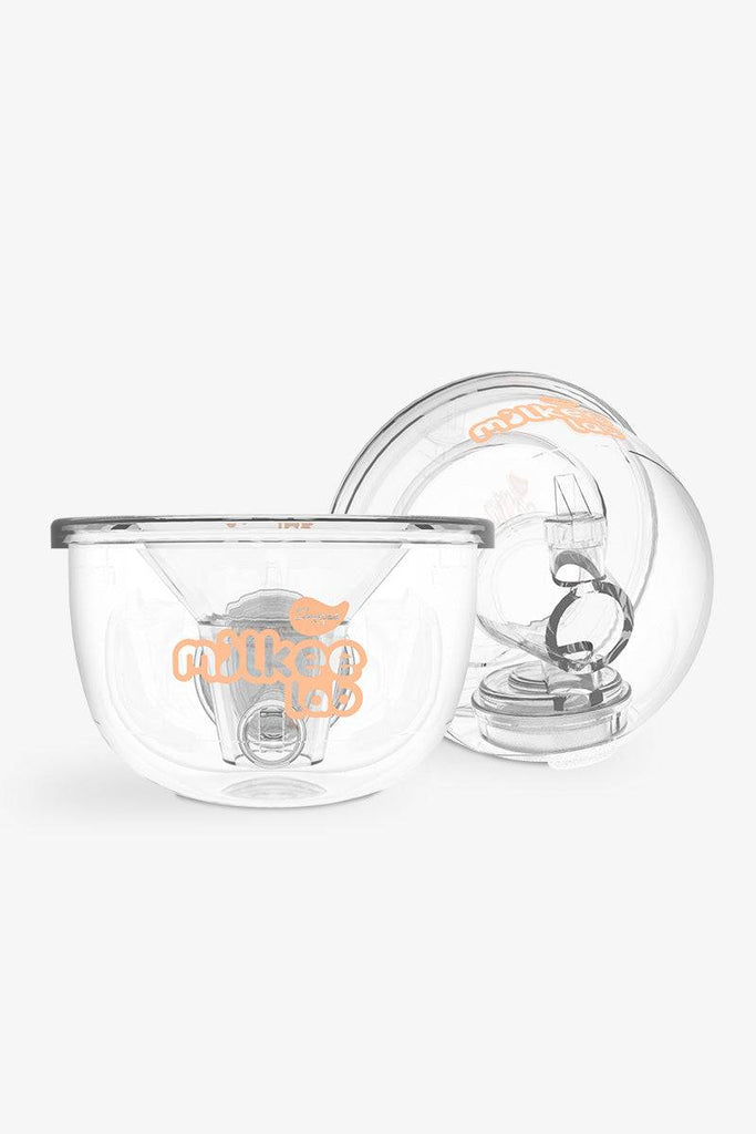 LacFlex Milk Collector Cup 2 cup set for breastfeeding efficiency