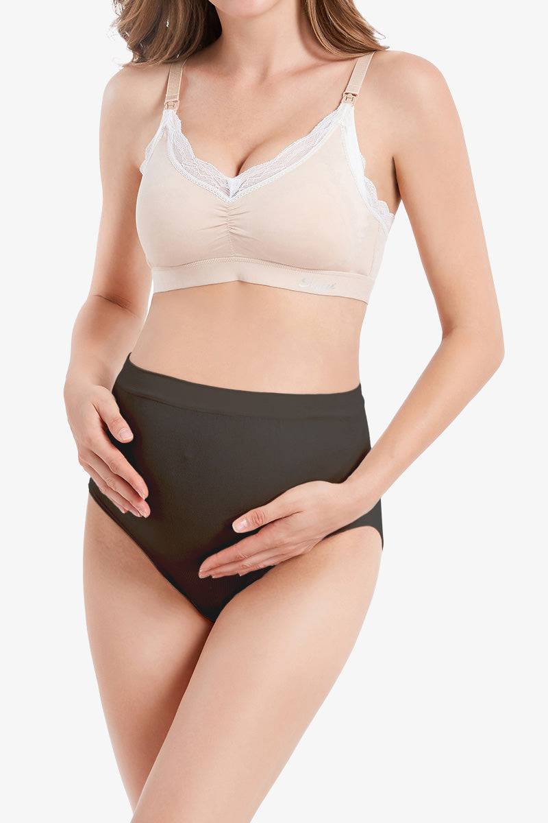 Seamless maternity high waist brief Organic natural
