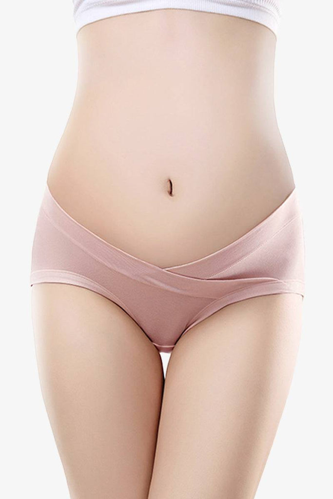 Low Waist Maternity Panties Maroon by Shapee