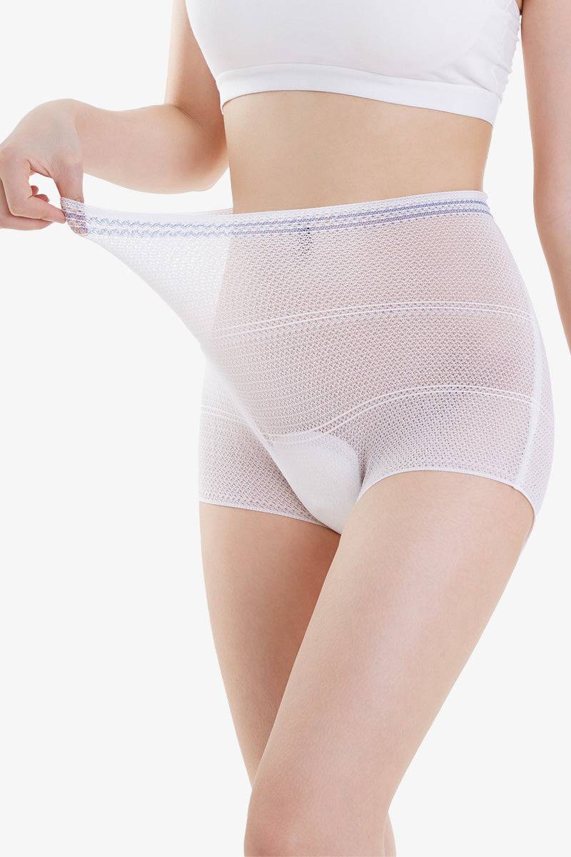 3Packs Mesh Panties Washable & Reusable, Breathable, Stretchy Mesh White 