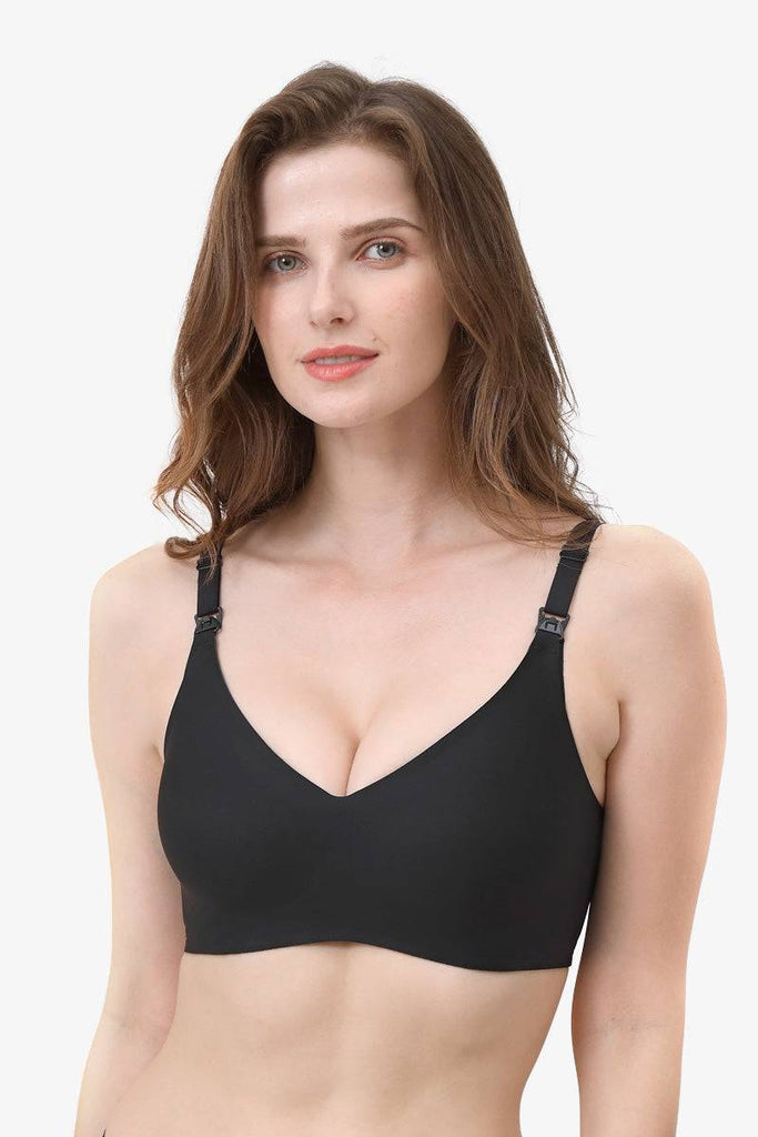 iNVI Nursing Air Bra Black Front