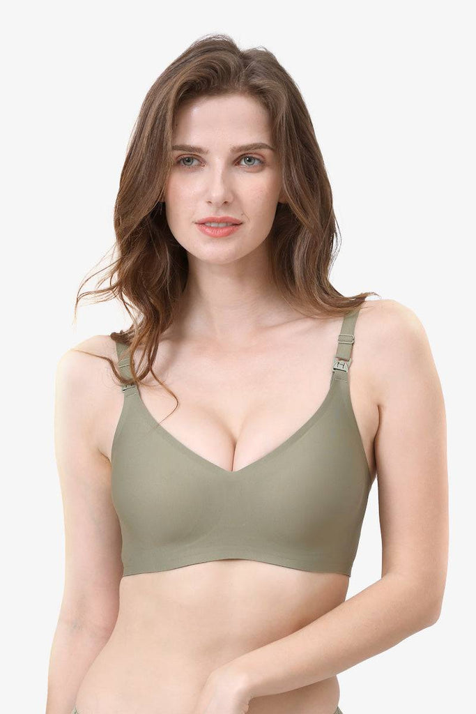 iNVI Nursing Air Bra Green Front